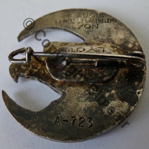 A0723  EALA 3.70  BLIDA  A.AUGIS ST BARTH LYON Bol fenetre allonge Pastille AUGIS LYON Dos lisse irreg Src.loustic456 213Eur09.25 